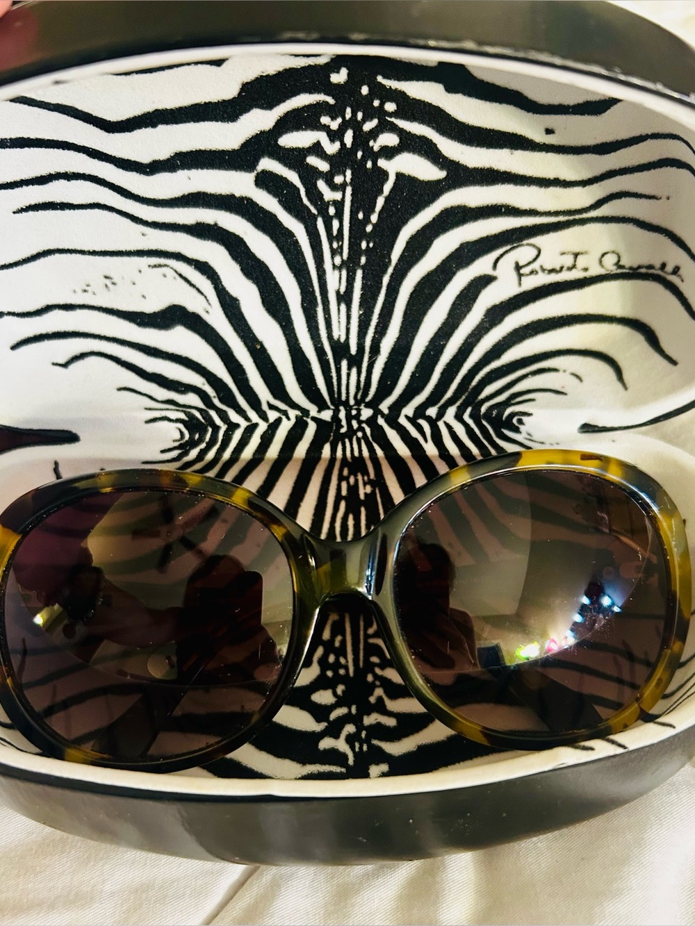 Roberto Cavalli -Tortoiseshell Oversized Women’s Sunglasses -